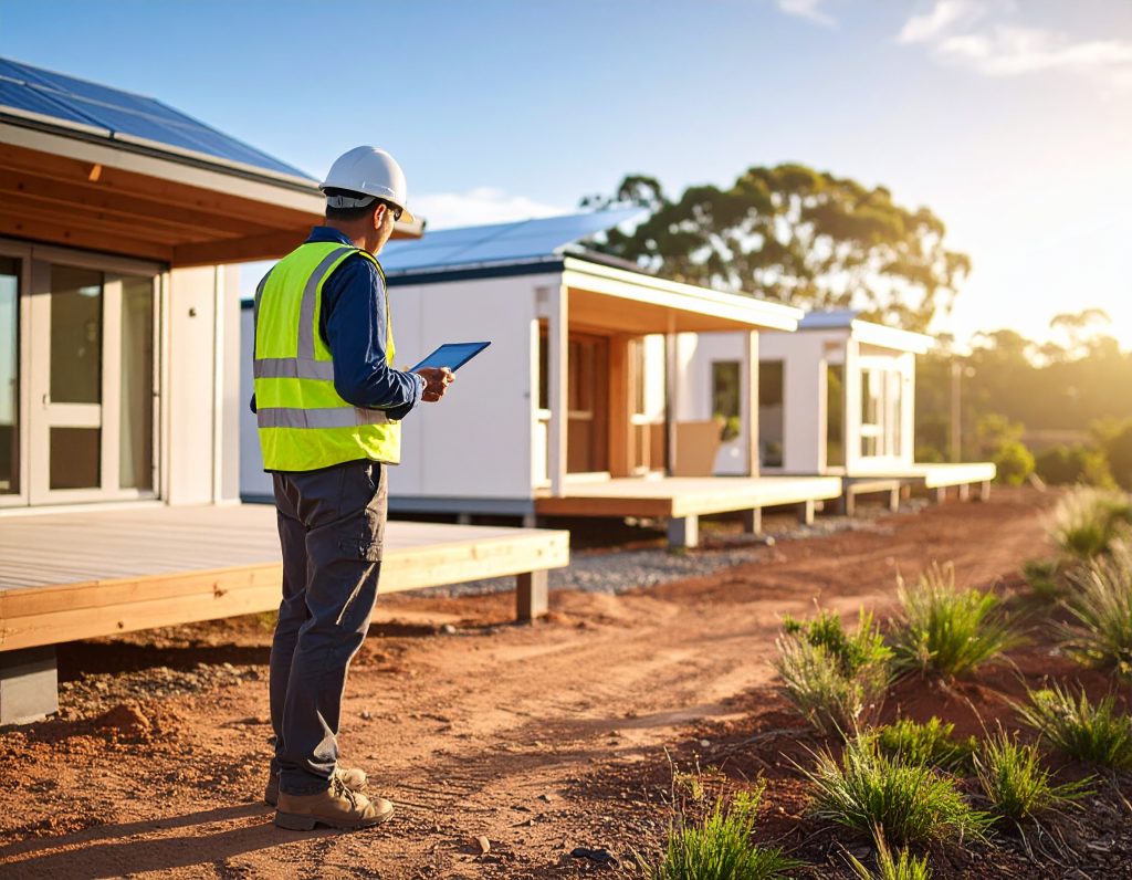 Firefly Sustainable Housing Modular Australia Architect At Building Site Modern 537216