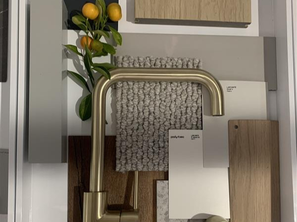 Premium Range Mood Board Brass Grey 1