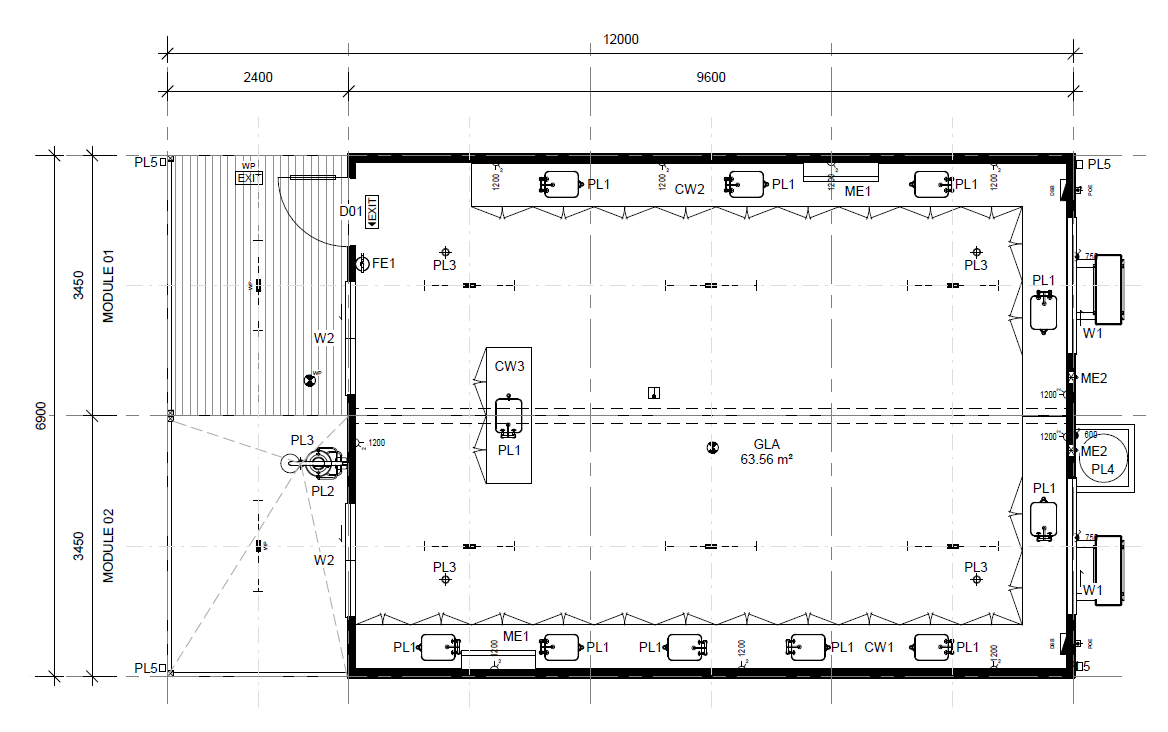Science Classroom Floorplan